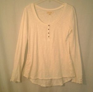 Black Swan Top with Battenburg Lace accents large